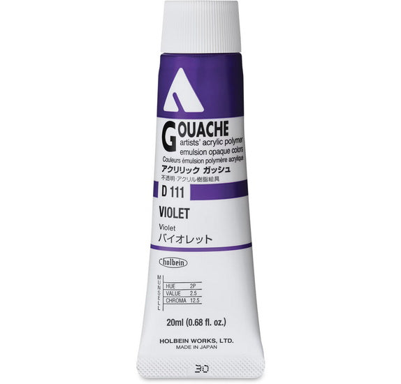 Acryla Gouache Violet Series A - 20ml