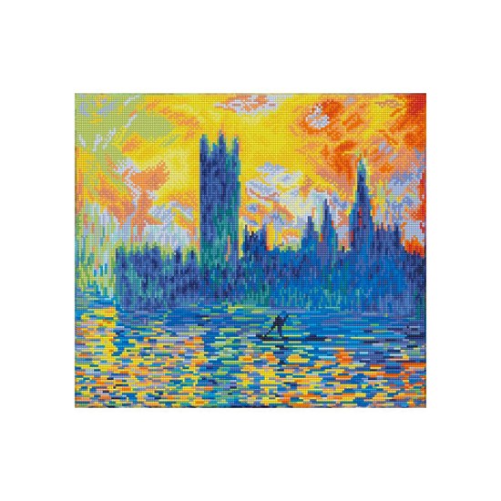 Ens. créatif Diamond Dotz : Le parlement de Londres Monet