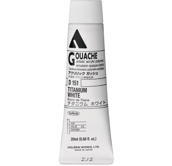 Acryla Gouache Titanium White Series A - 20ml