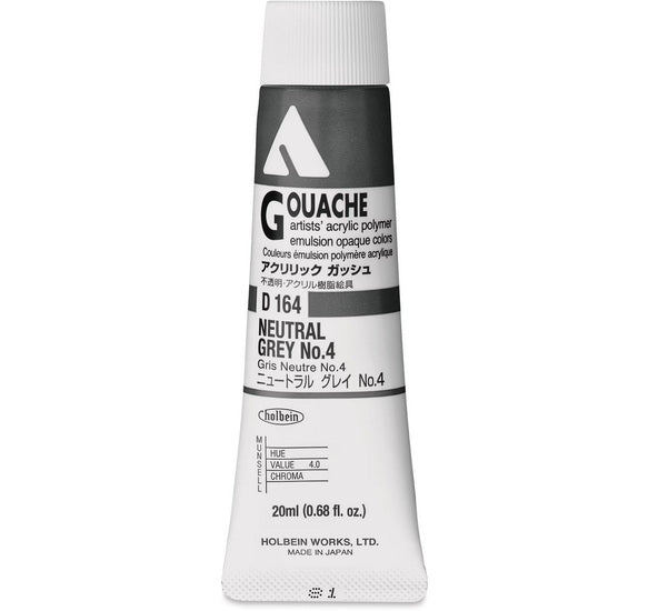 Gouache acryla gris neutre no. 4 série a - 20ml