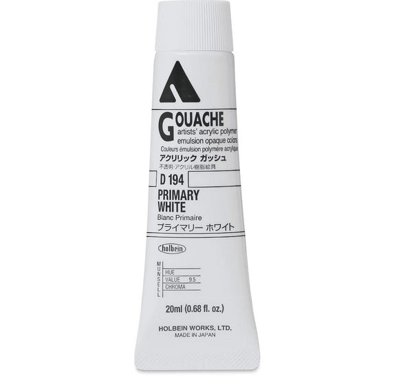 Acryla Gouache White Series A - 20ml