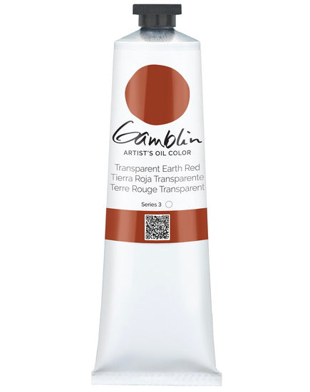 Oil Tube Transparent Earth Red - 150ml Series  3