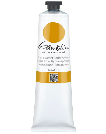 Oil Tube Transparent Earth Yellow - 150ml Series  3