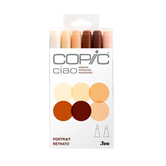 Ens. 6 marqueurs copic ciao portrait
