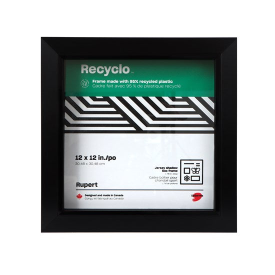 Cadre boîtier noir - 12x12po