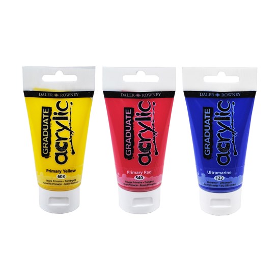 Acrylic - graduate - 75ml - metallic red