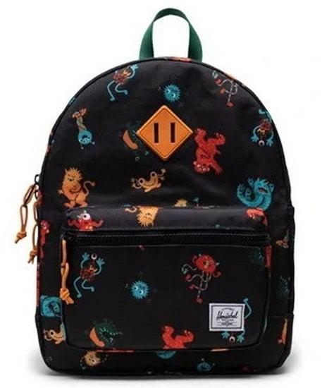 Heritage Youth Backpack - Black/Monsters