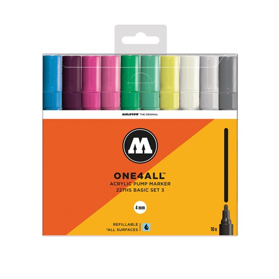 Set of 10 One4all Markers Basics No. 3
