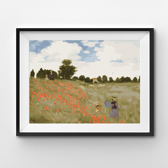 Peinture à numéros les coquelicots de Monet