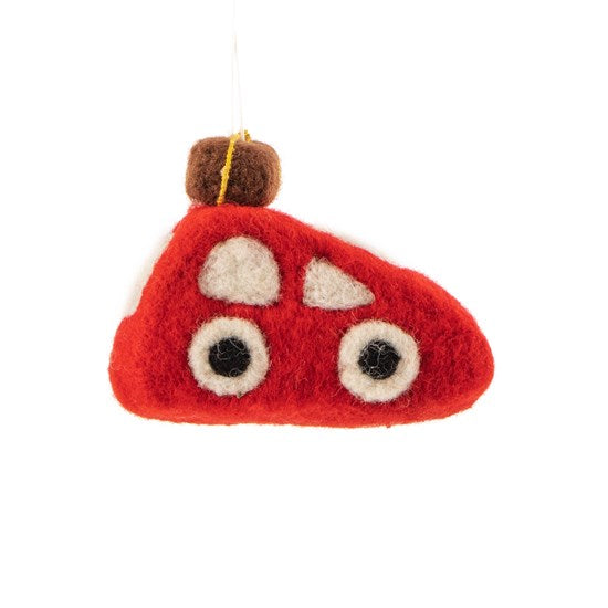 Felt Car - Red