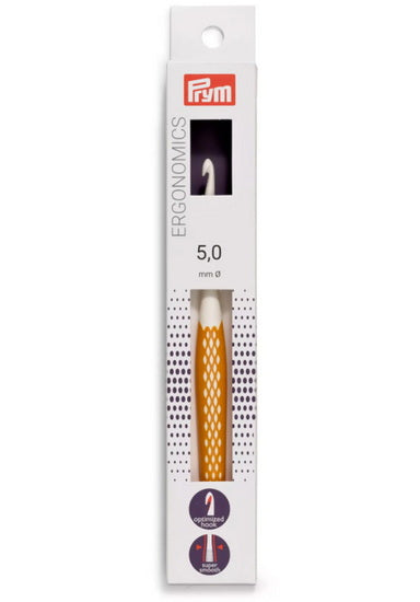 Ergonomic crochet hook - 17cm - 5mm