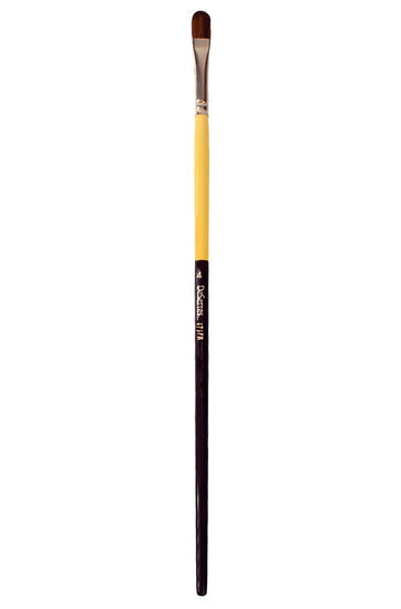 Brush Long Handle/Synthetic Bristles Filbert- #4
