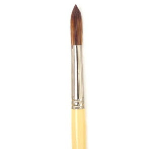 Brush Long Handle/Synthetic Bristles Round - #6