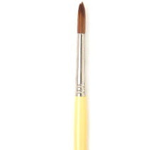 Brush Long Handle/Synthetic Bristles Round - #1