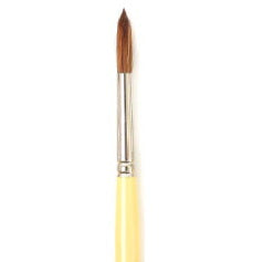 Brush Long Handle/Synthetic Bristles Round - #2