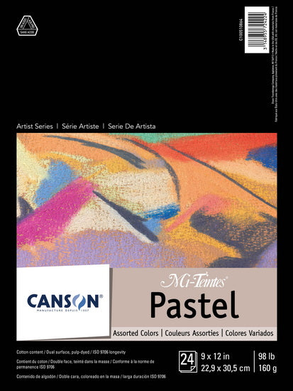 Pastel paper pad - mi-teintes - 9x12in (24s)
