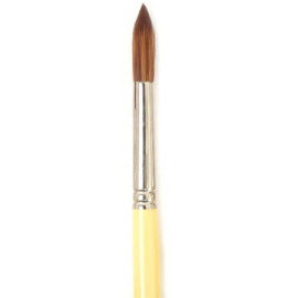 Brush Long Handle/Synthetic Bristles Round - #4