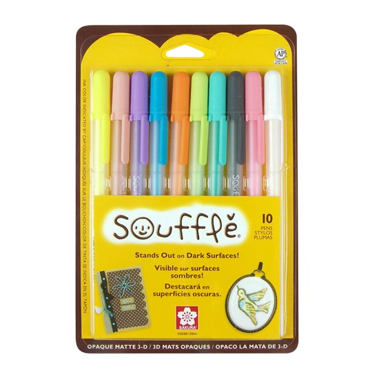 Set of 10 souffle gel pens gelly roll