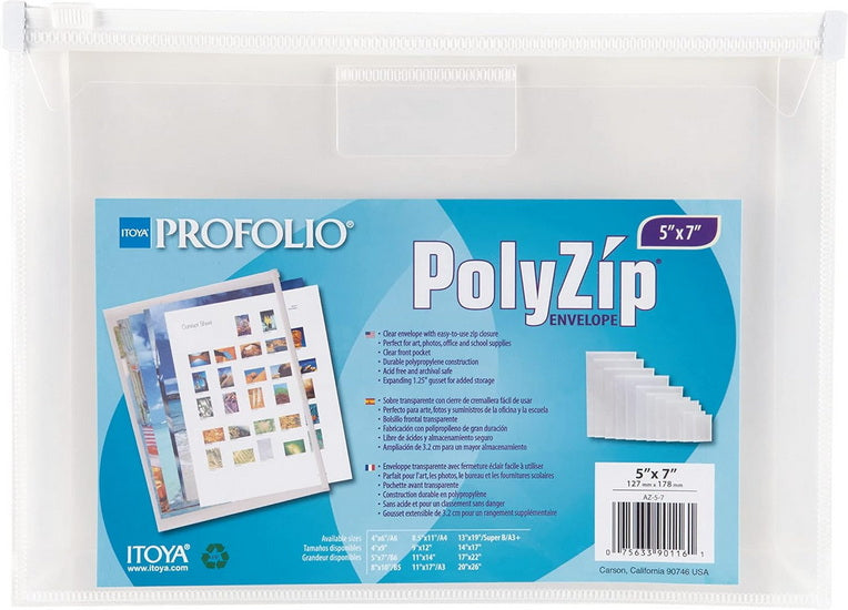 Enveloppe polyzip - 5x7po