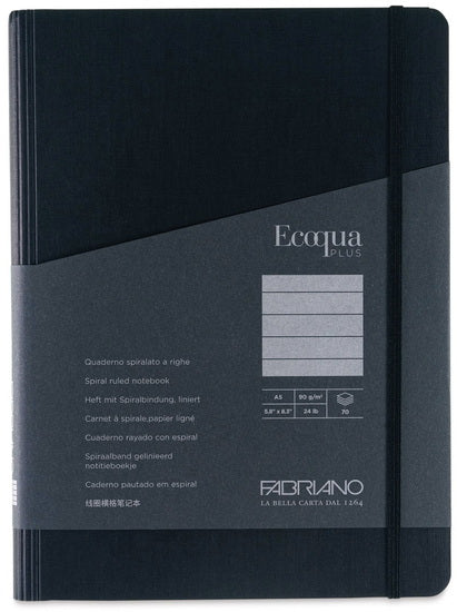 EcoQua Plus Hidden Spiral Notebook - 14.8 X 21 CENTIMETERS