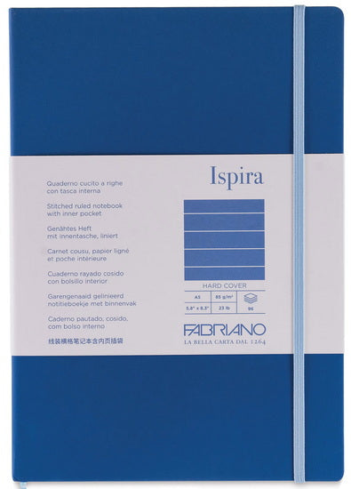 Ispira Stitch-Bound Notebook - Hard Cover - ROYAL BLUE - LIGNE G