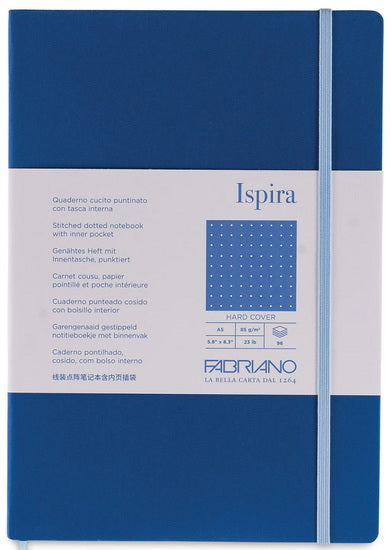 Ispira Stitch-Bound Notebook - Hard Cover - ROYAL BLUE - POINTIL