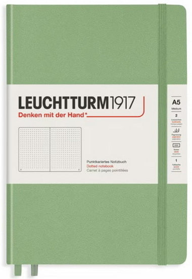 Notebook dotted a5 251p sage