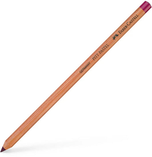 Pastel pencil purple red