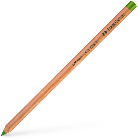 Pastel pencil yellow green earth