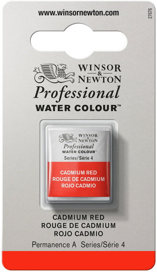 Watercolour half pan - cadmium red - s4