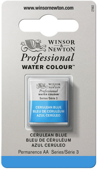 Watercolour half pan - cerulean blue - s3
