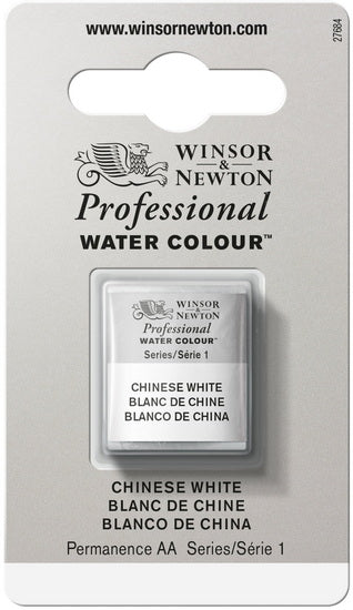 Watercolour half pan - chinese white - s1