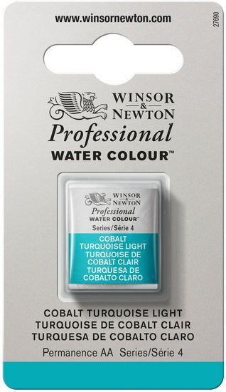 Watercolour half pan - cobalt turquoise light - s4