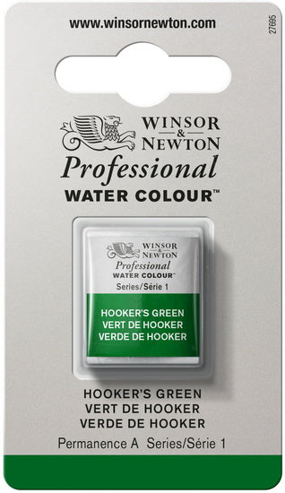 Watercolour half pan - hooker's green - s1