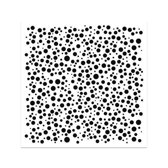Pochoir bulles 6x6po