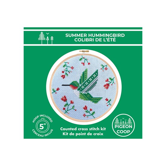 DIY Cross Stitch Kit - Summer Hummingbird
