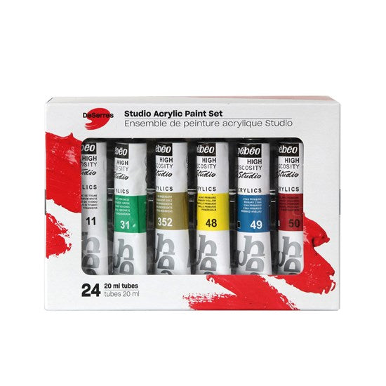 Ens. 24 Acrylique studio  - 24x20 ml