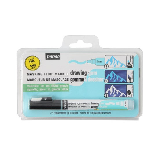 Drawing gum marker - latex free - 4mm