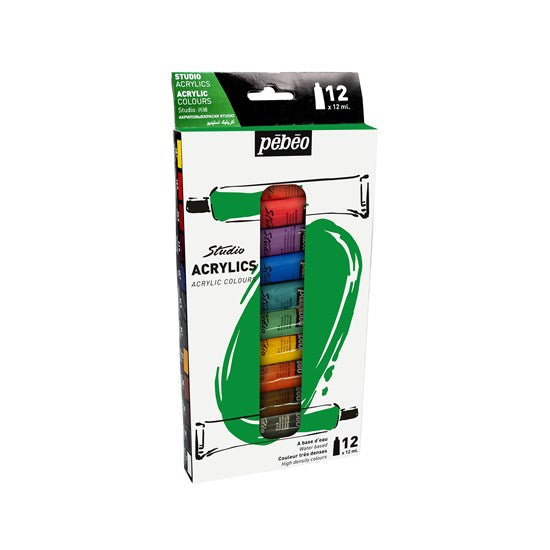 Ens acrylique - studio - 12x12ml