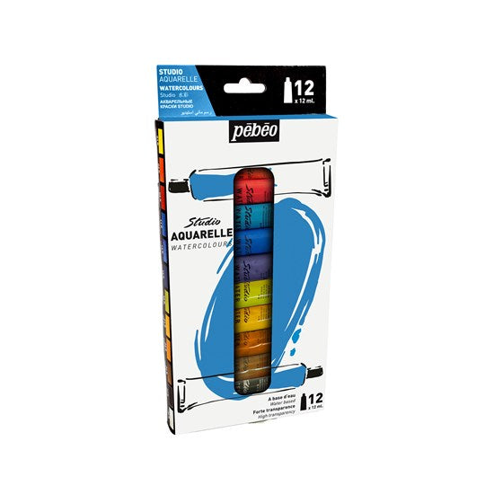 Ens aquarelle -12x12ml