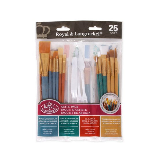 Set of 25 Brushes And Knifes