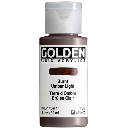 Acrylique fluide - 1 oz  ombre brulée clair  s1