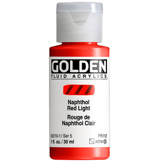 Acrylic fluid - 1 oz  light naphthol red  s5