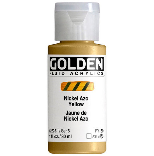 Acrylique fluide - 1 oz  jaune nickel azo  s6