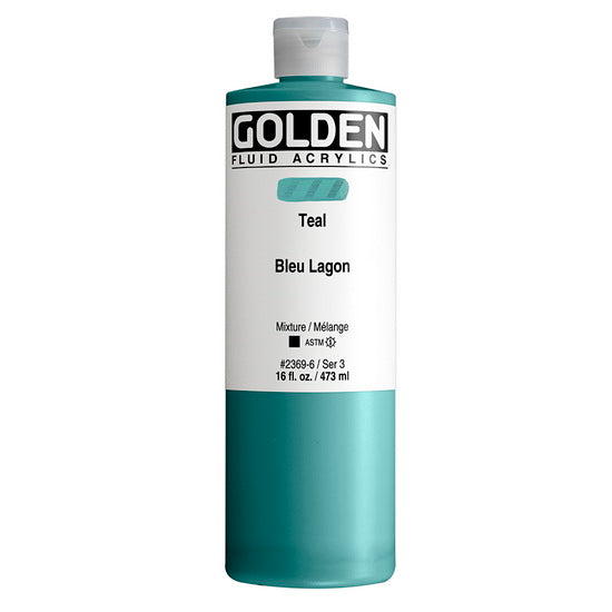 Acrylique fluide - 16 oz  bleu lagon  s3