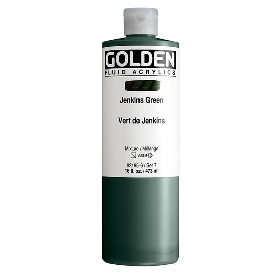 Acrylique fluide - 16 oz  vert de jenkins  s7
