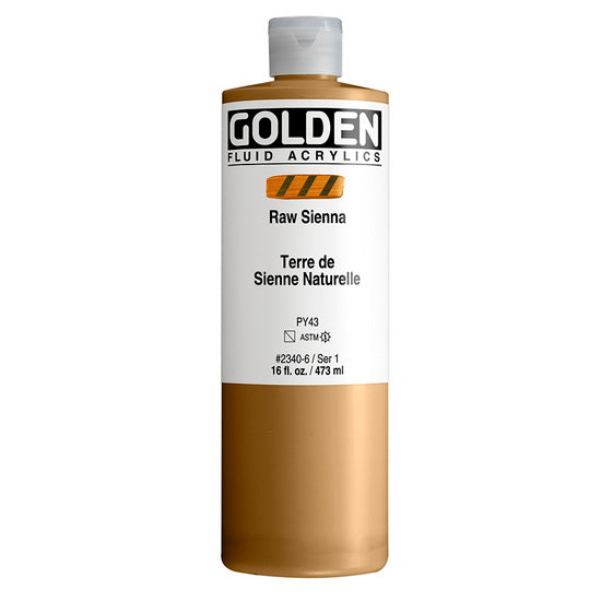 Acrylique fluide - 16 oz  sienne naturelle  s1
