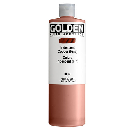 Acrylic fluid - 16 oz  iridescent copper  s7