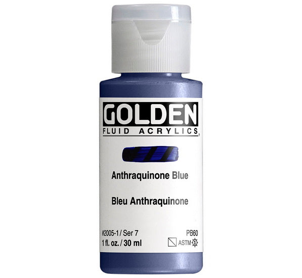 Acrylic fluid - 1 oz  anthraquinone blue  s7