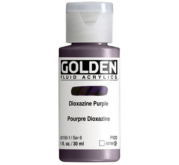 Acrylic fluid - 1 oz  dioxazine purple  s6